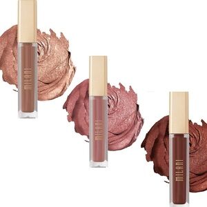 Milani Amore Matte Metallic Lip Crème Trio new with seal never used